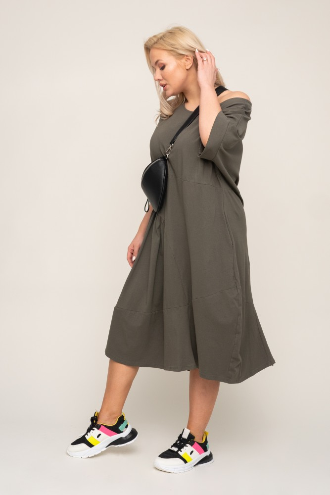 Khaki Sukienka GABORI