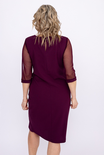 Vestido burdeos