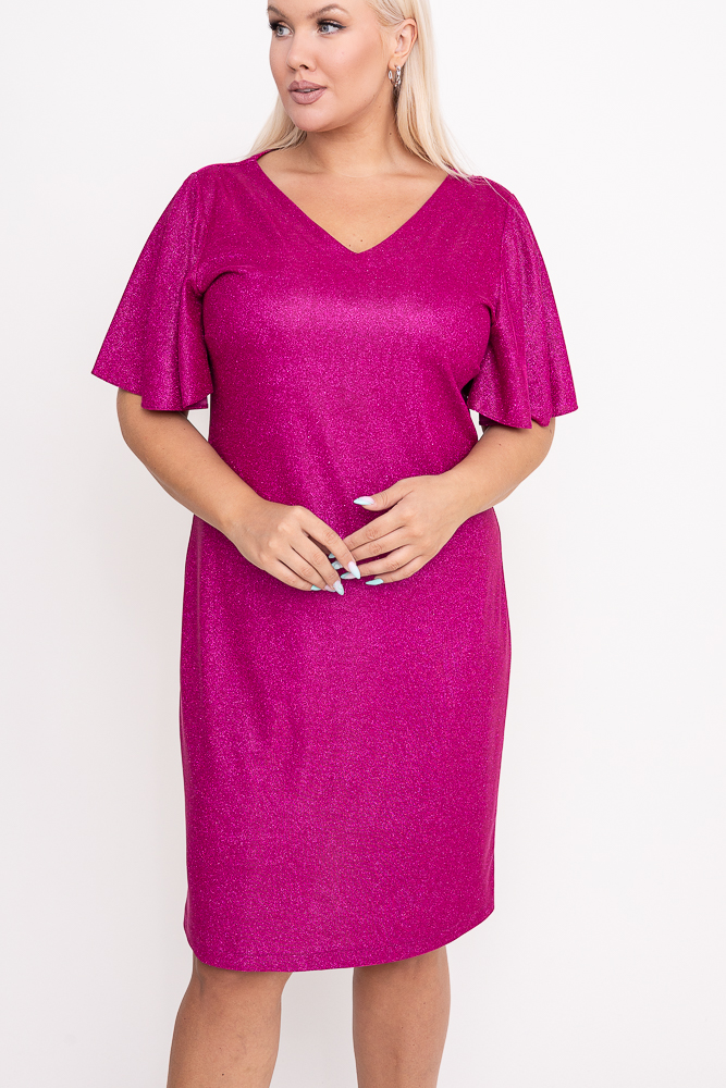 Vestido de purpurina fucsia