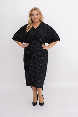  Czarna Sukienka z dżetami