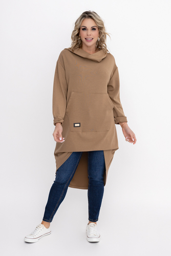 Camel Hooded Sweatshirt OASIS