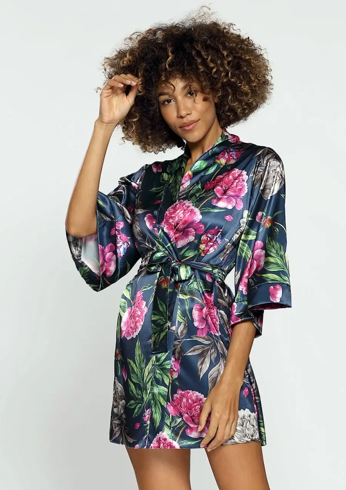 Satin bathrobe DK-P 001