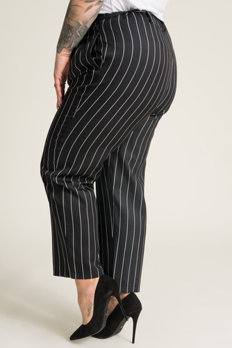 Black and White TEQUILA Striped Double-breasted Suit