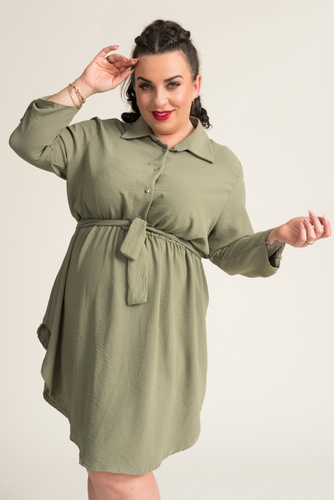 Olive GARMINIA Shirt Dress