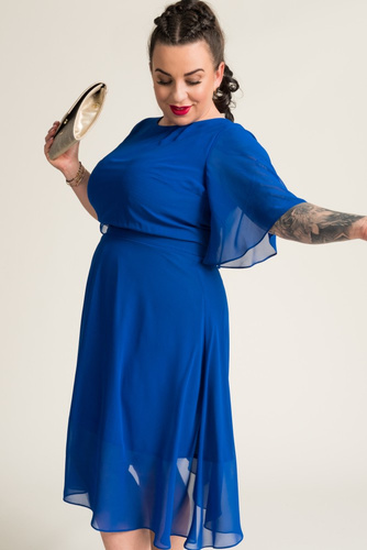 Cornflower Chiffon Dress by ONDIGIO