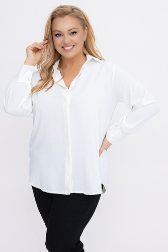 Biała Koszula satynowa