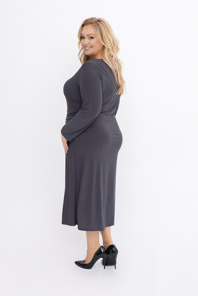 Ciemnoszara Sukienka