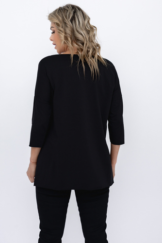 Blusa negra Estampado 4