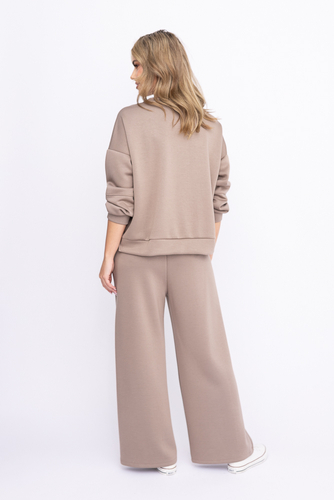 Beżowy Komplet dresowy LOVIN