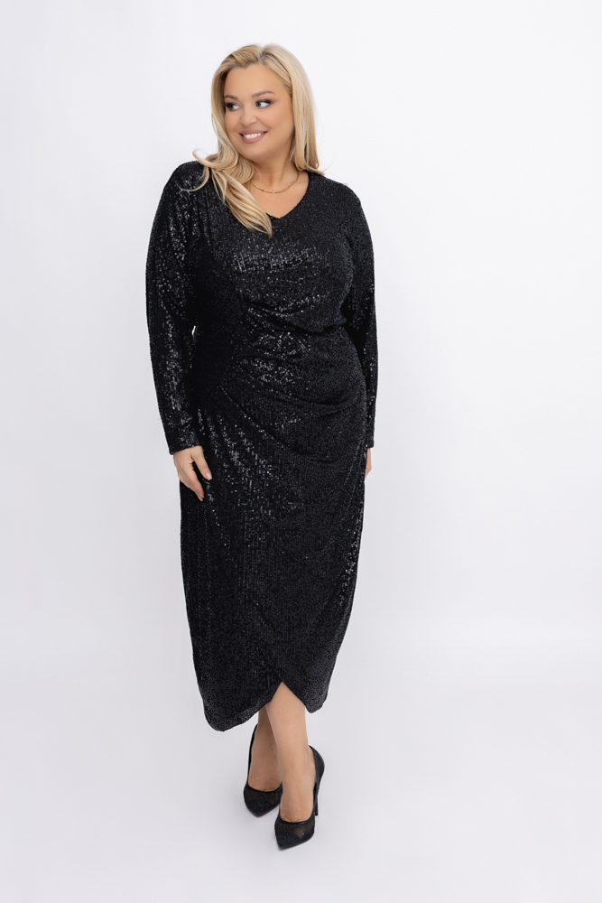 Black Sequin Dress
