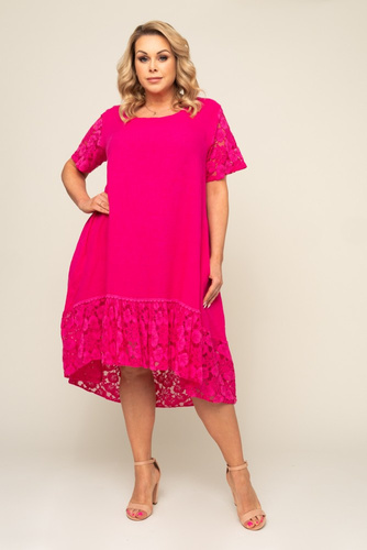  Pink Linen Dress MONTANY