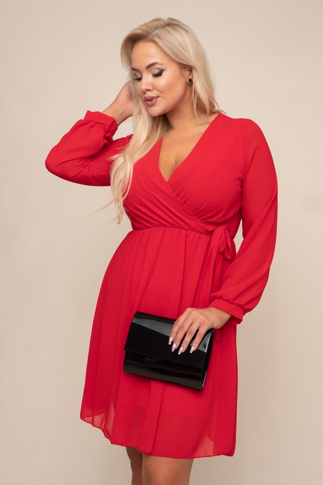  Red Elegant Dress PERLA