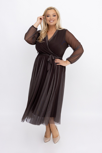 Chocolate Mesh Dress