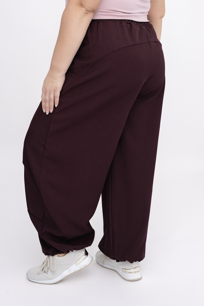 Burgundowe Spodnie