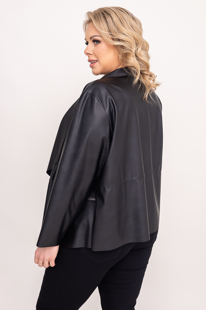 Bettdecke aus schwarzem Leder
