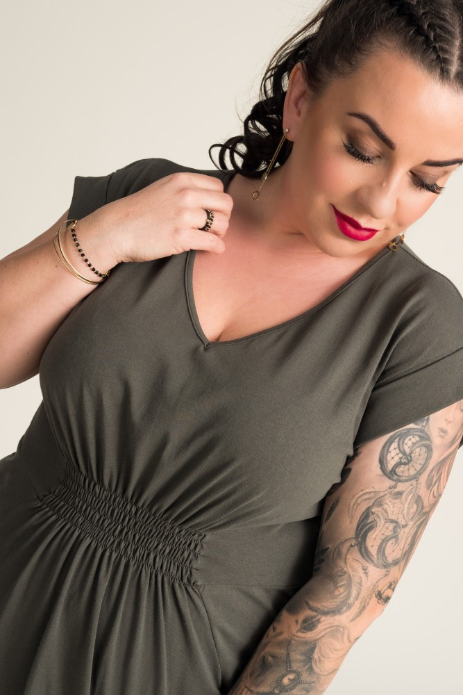  Khaki Welt Dress IVETTA
