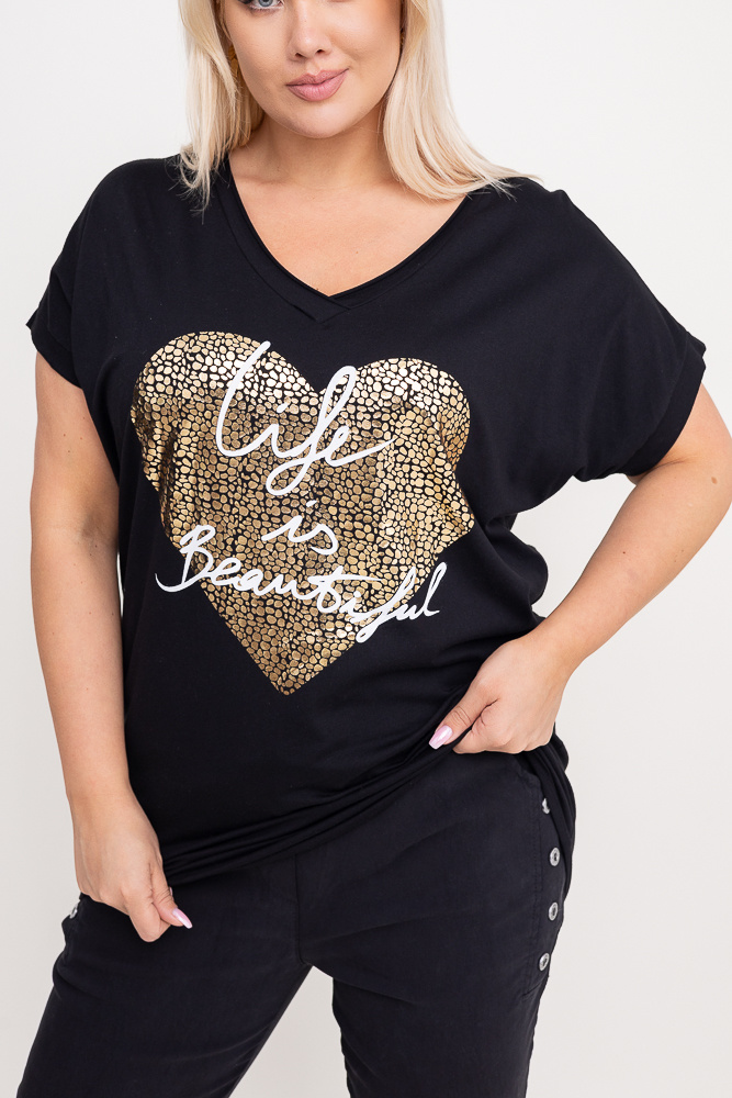  Black MINSI Blouse