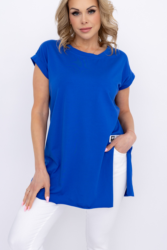 Khaki Blouse with slit BOSTI