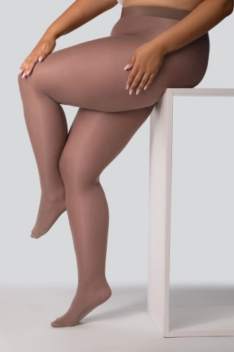 Rajstopy ELIZABETH I Plus Size OBSIDIAN