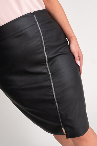 Black Leather Skirt Design 1