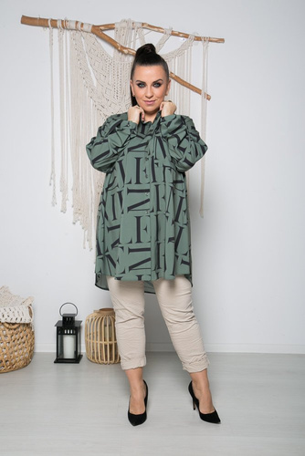Green FONTANA Plus Size Shirt