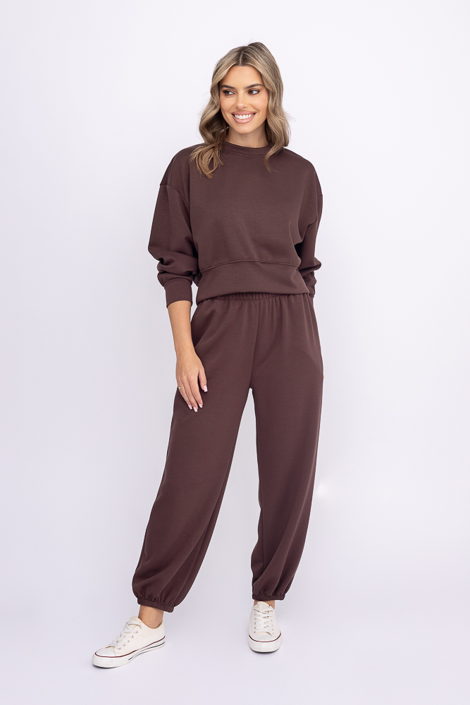 Pantalones de chándal marrón oscuro