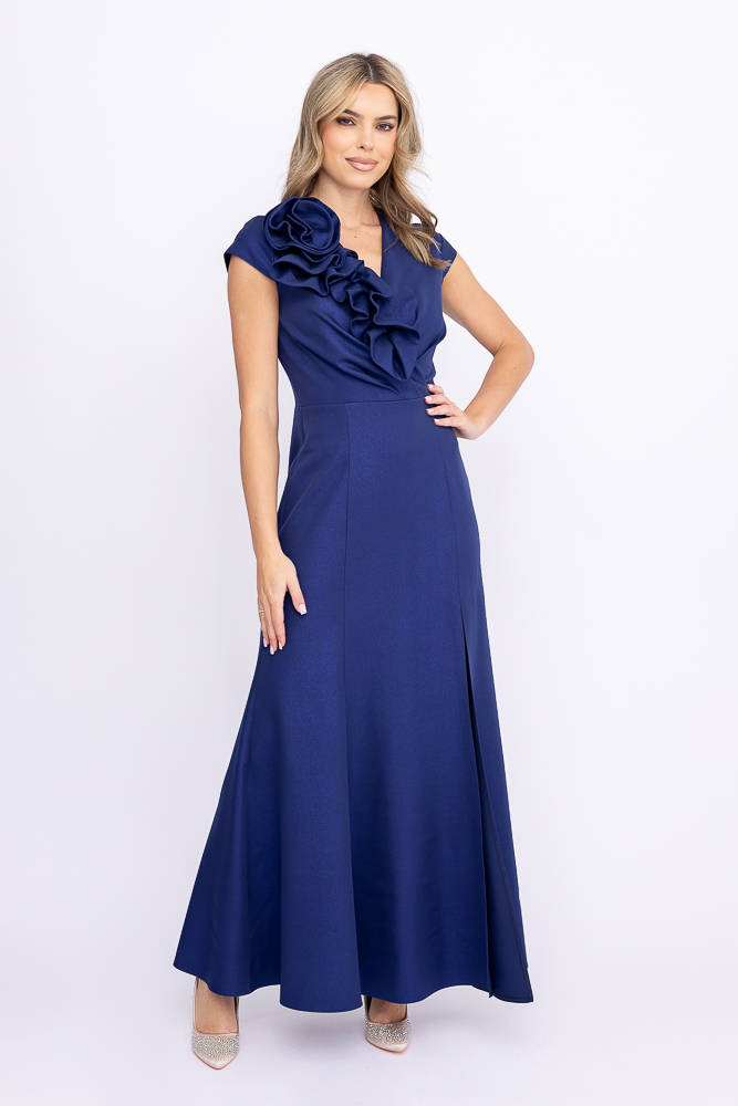 Navy Blue Glitter Dress