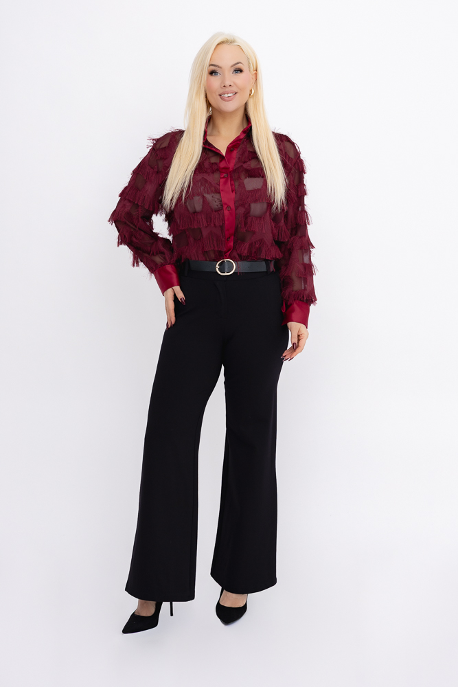 Czarne Spodnie z paskiem