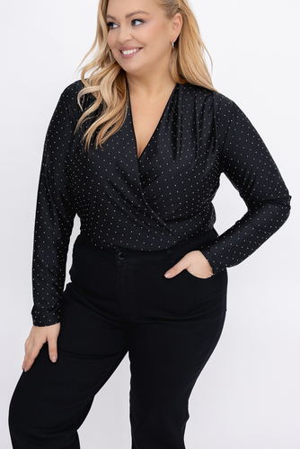 Czarne Body z dżetami