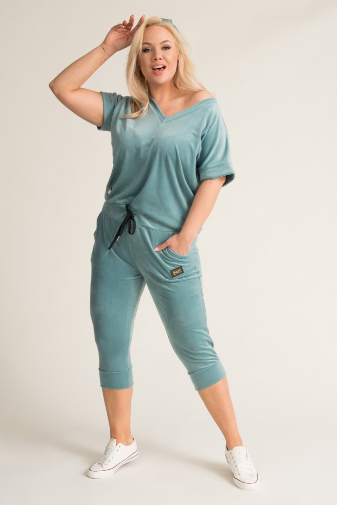 Turquoise MILKIN Velour Set