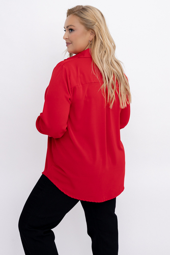 Czerwona Koszula satynowa