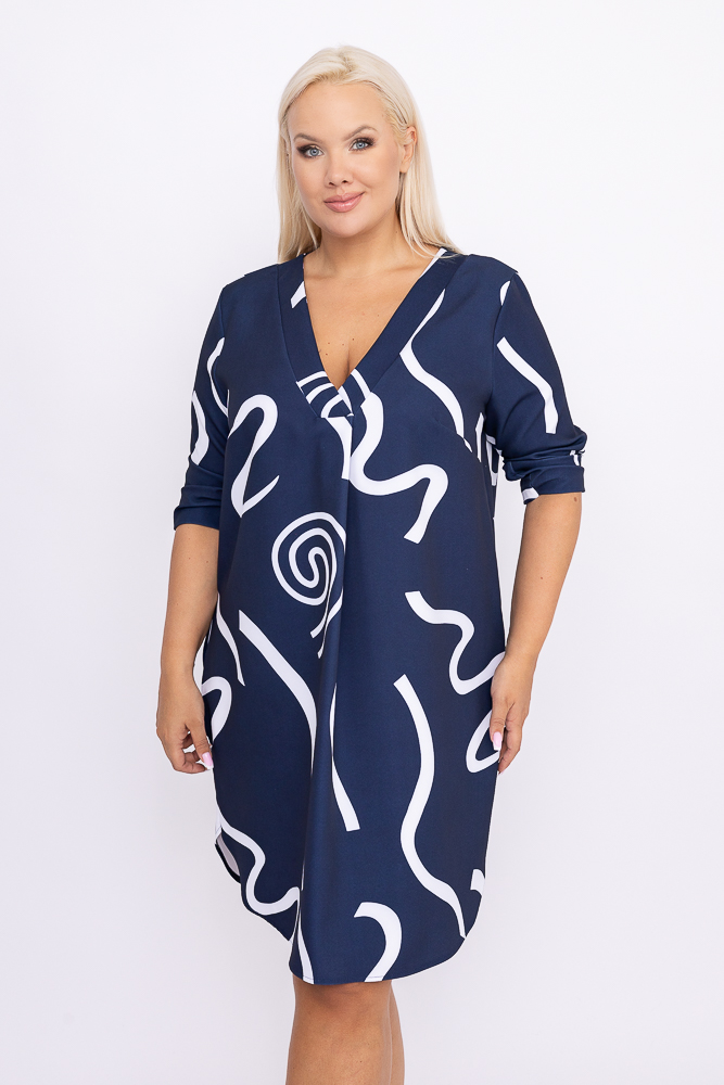 Túnica azul marino