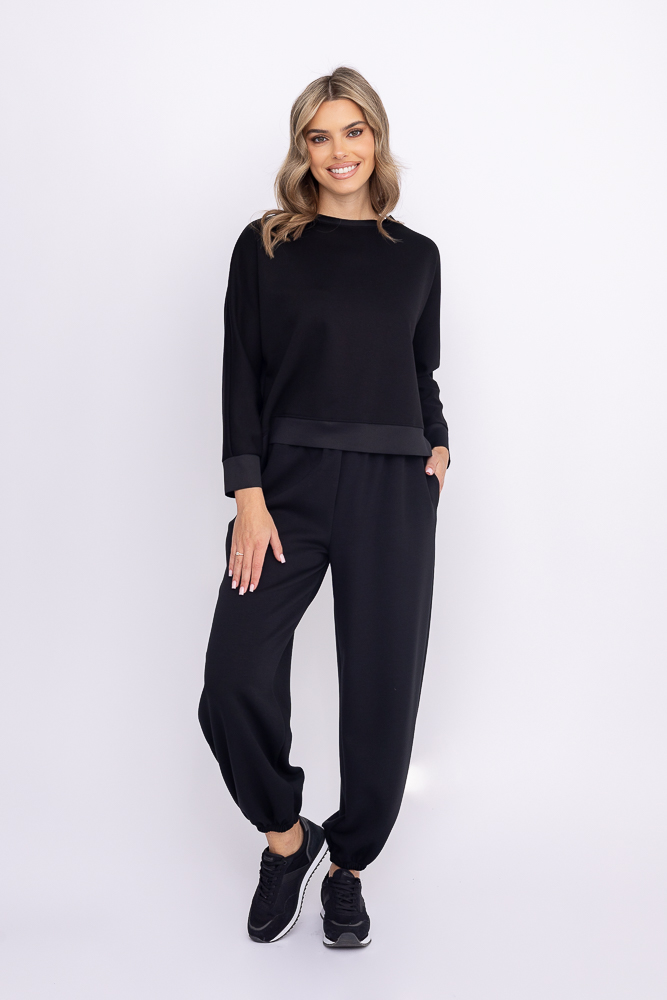 Czarna Bluza dresowa