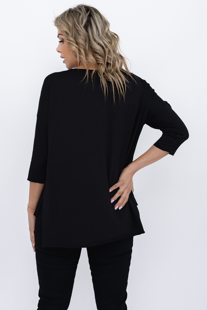 Blusa negra Estampado 3