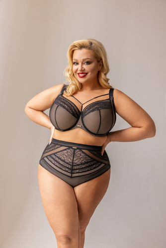 Bas taille haute noir