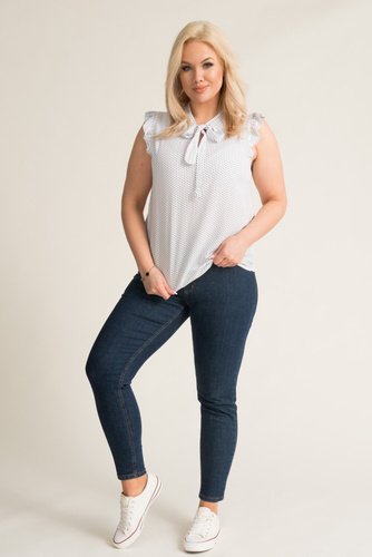  White Blouse with Tie DOLY