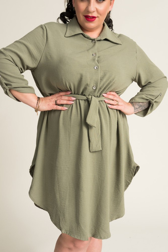 Olive GARMINIA Shirt Dress