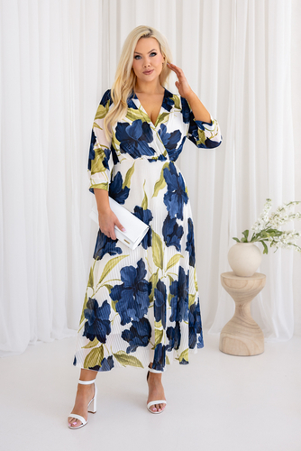 Sukienka plisowana KEMELI Wzór 11