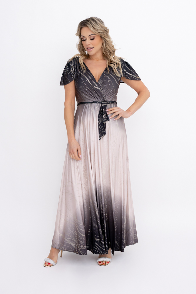 Rochie din brocart floarea porumbului