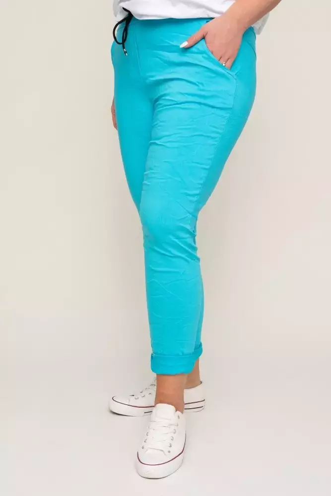 Turkusowe Spodnie GIATTO