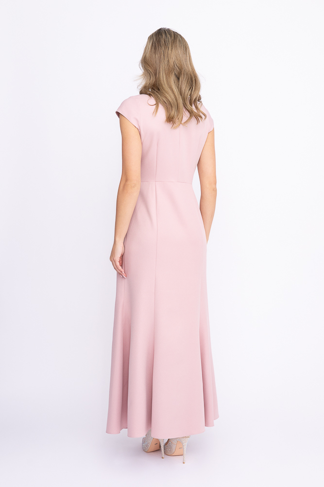  Vestido Glitter rosa empolvado