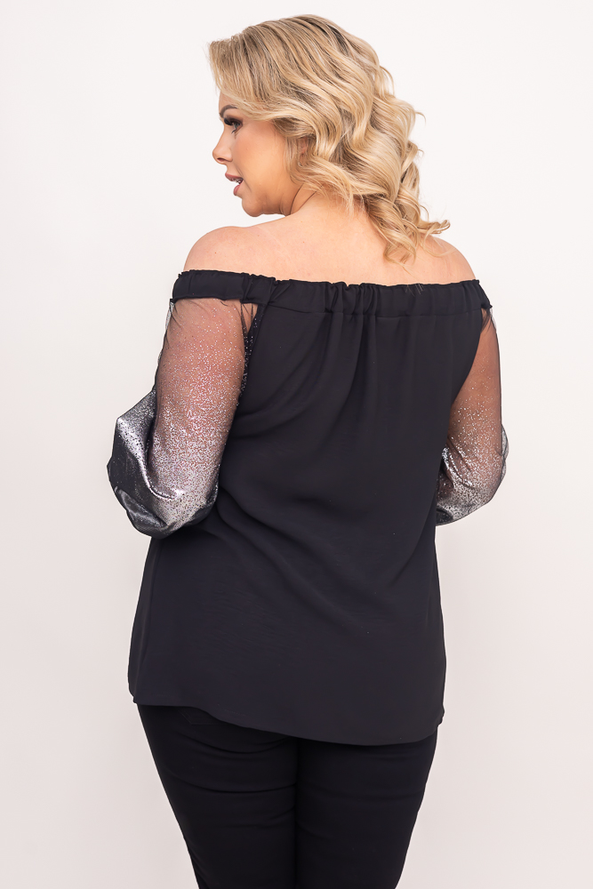 Black and Silver Blouse