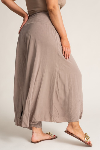  Beige Trousers with wide legs QUENTO
