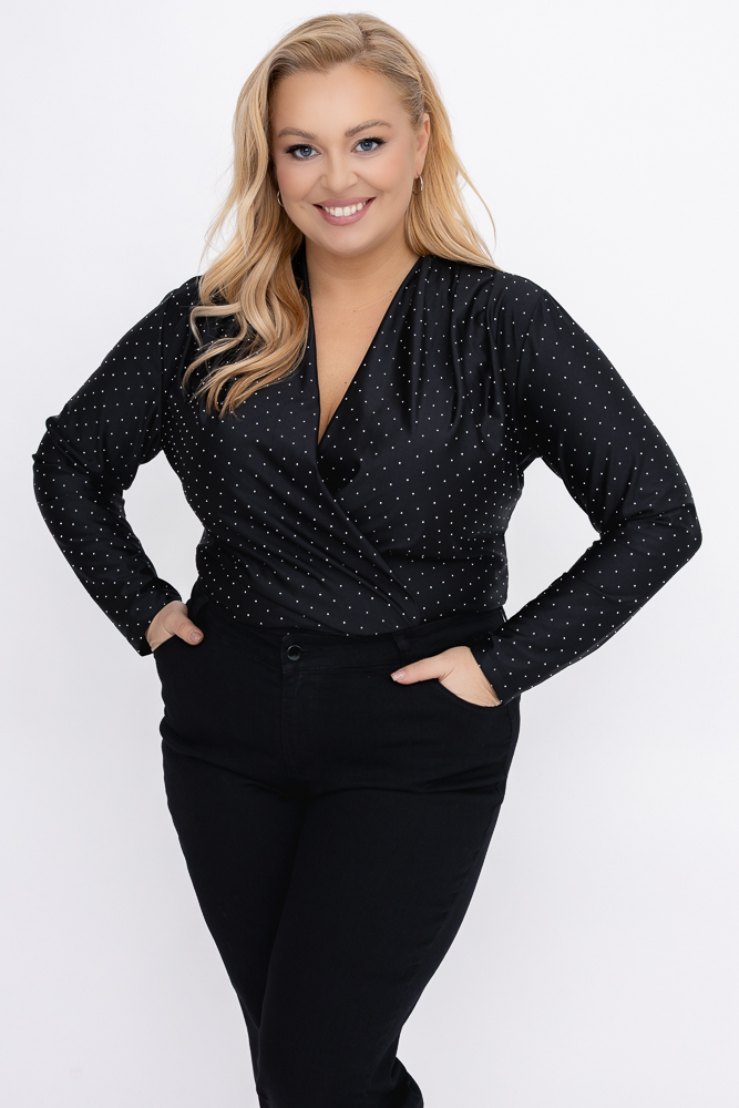 Czarne Body z dżetami