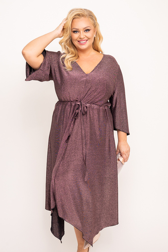 Robe à paillettes en chocolat