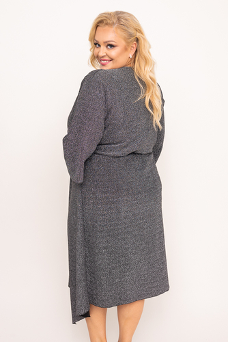 Robe à paillettes argentées