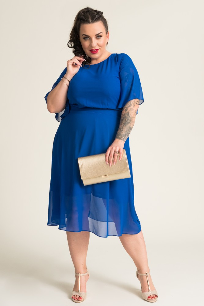  Cornflower Chiffon Dress by ONDIGIO