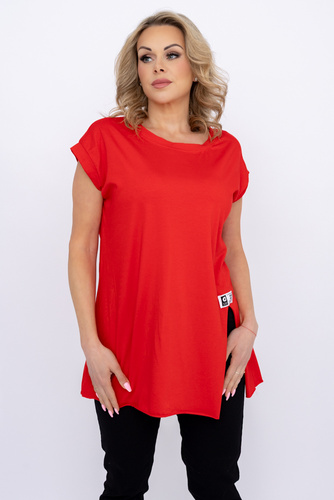 Khaki Blouse with slit BOSTI
