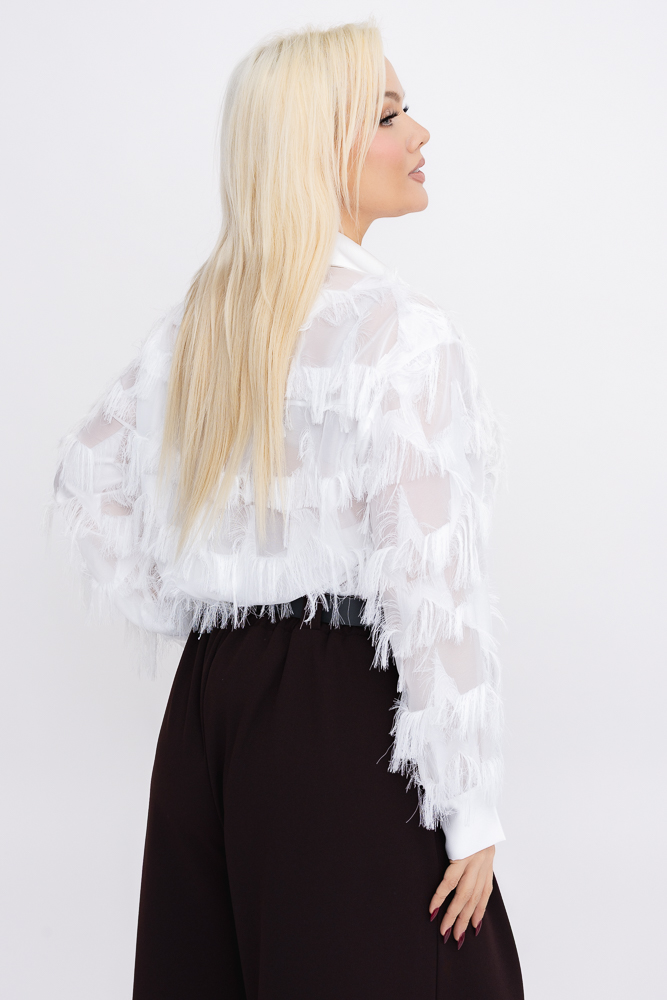 Biała Koszula prześwitująca