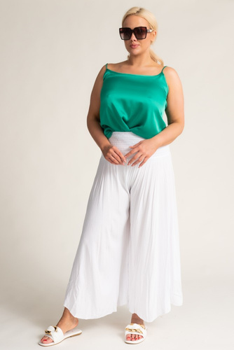  White Wide-Legged Trousers QUENTO